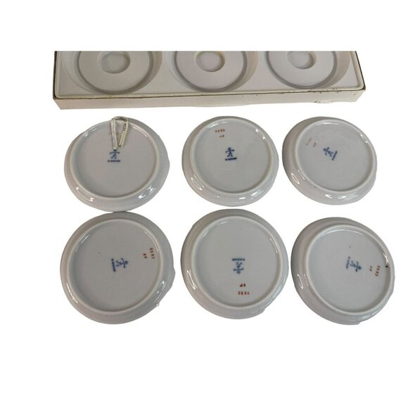 Fürstenberg Porzellan 6 Coasters Zweibrücken Landmarks White Black West Germany - Picture 6 of 11